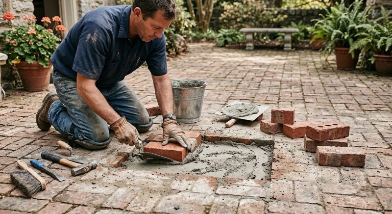 Brick Flatwork Repair in Cazadero, CA