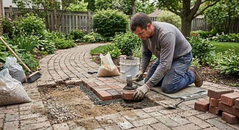 Brick Pathway Repair in Santa Rosa, CA
