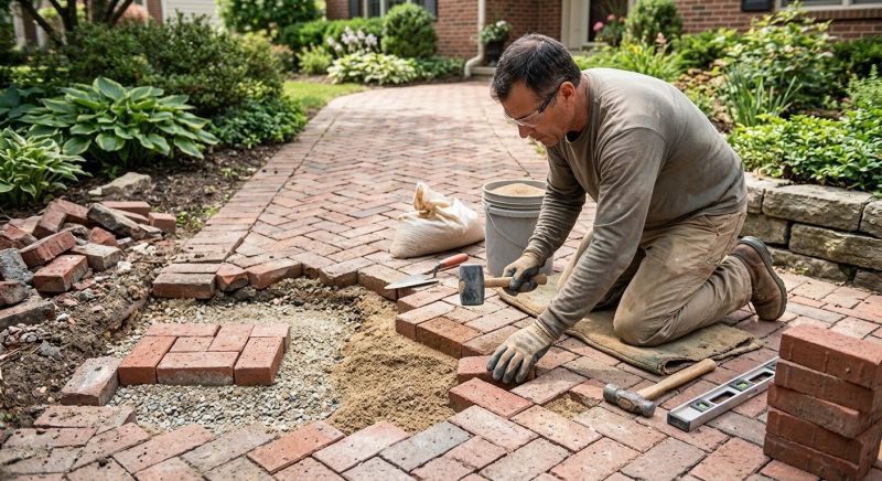 Brick Pathway Repair in Santa Rosa, CA