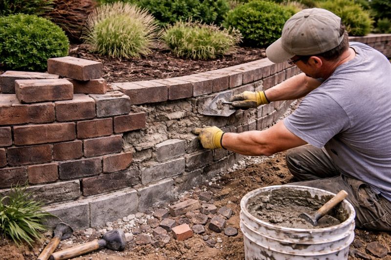 Brick Retaining Wall Repair in Santa Rosa, CA