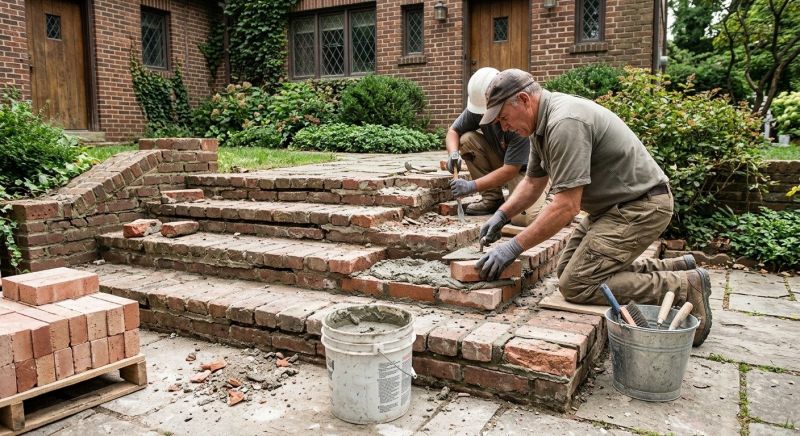 Brick Stairs Repair in Santa Rosa, CA