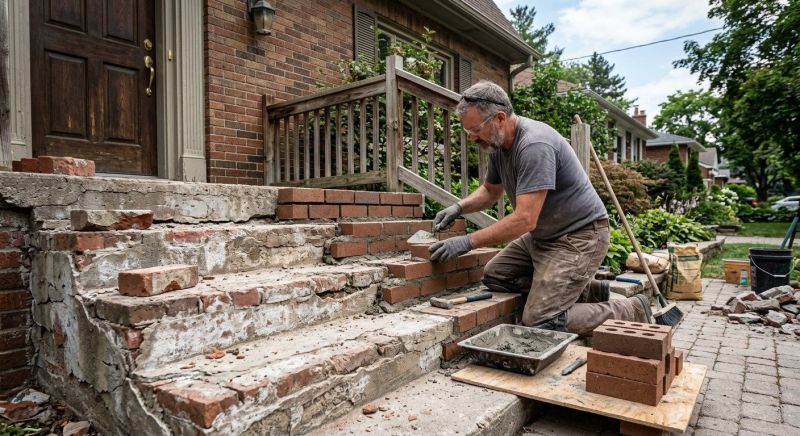 Brick Steps Repair in Santa Rosa, CA