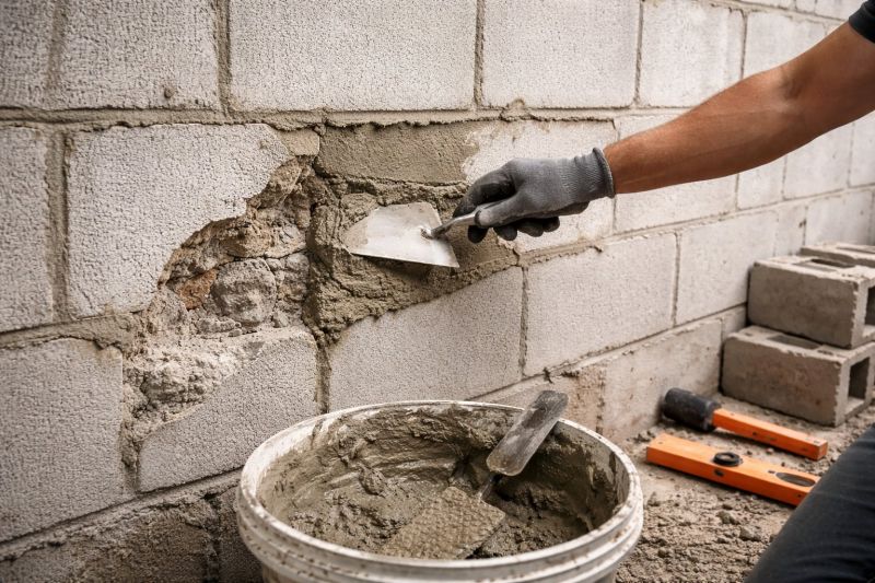 Cinder Block Wall Repair in Guerneville, CA