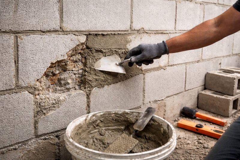 Cinder Block Wall Repair in Penngrove, CA