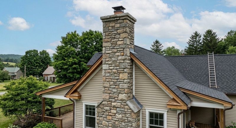 Stone Chimney Installation in Santa Rosa, CA