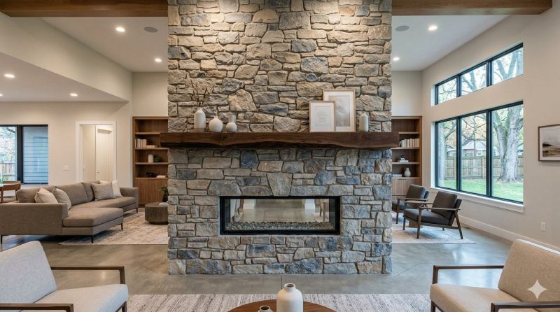 Stone Chimney Installation in Penngrove, CA