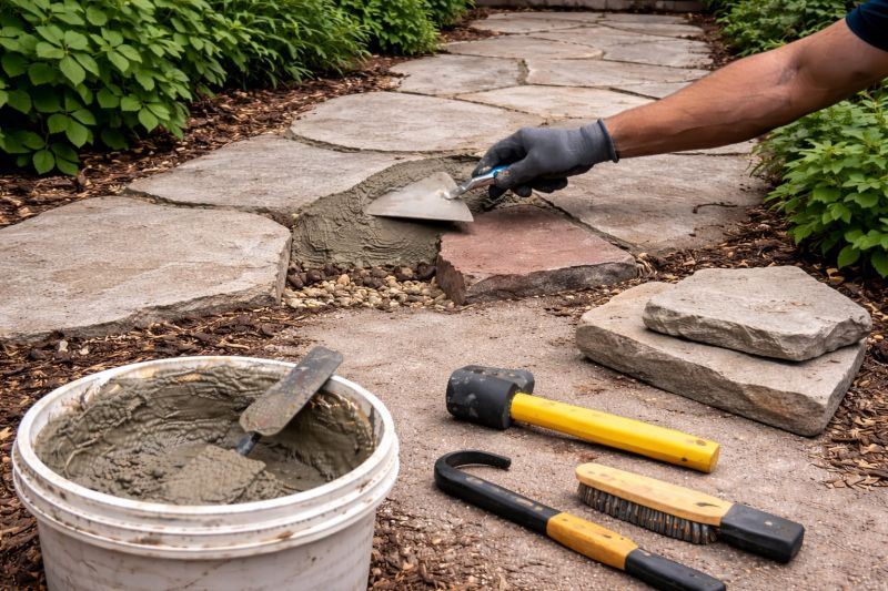 Stone Driveway Repair in Santa Rosa, CA