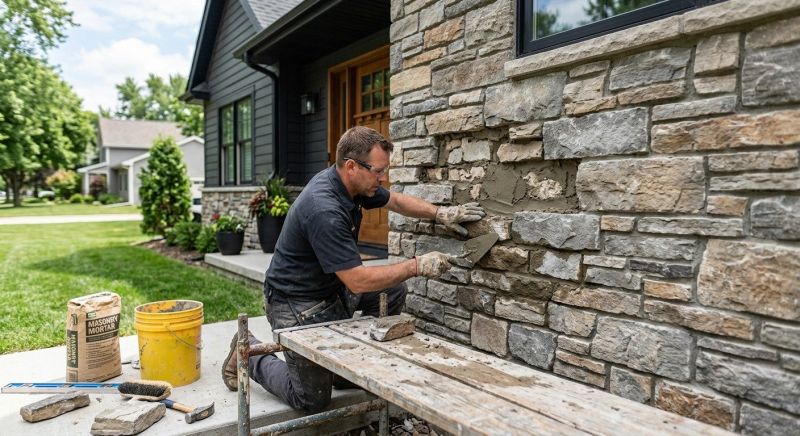 Stone Veneer Repair in Cloverdale, CA