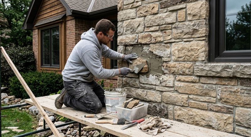 Stone Veneer Repair in Cotati, CA