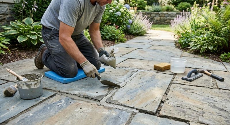 Stone Walkway Repair in Santa Rosa, CA