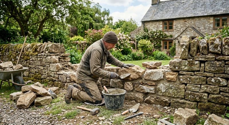 Stone Wall Repair in Sebastopol, CA